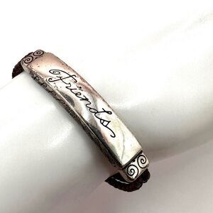 Brighton friends ID bracelet on cord
